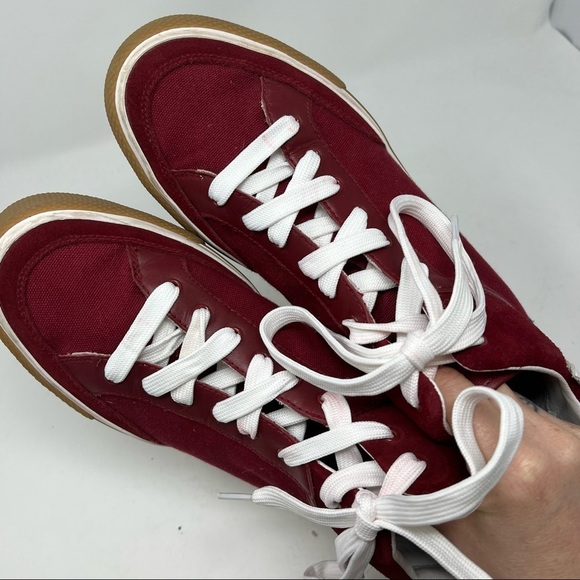 Rag & bone army burgundy high top sneakers 11 - Picture 8 of 14